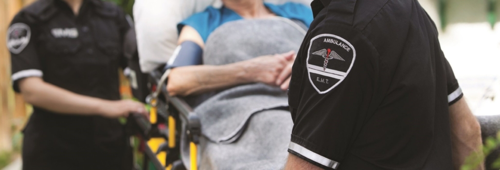 Ambulance Worker with Patient