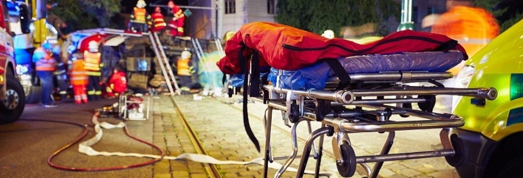 Stretcher at scene – Banner Size